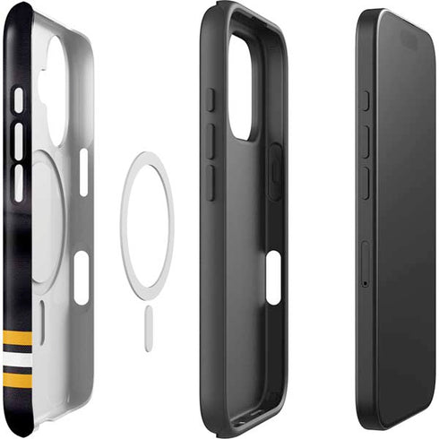 NHL Boston Bruins Home Jersey iPhone 16 Plus Magsafe Impact Case